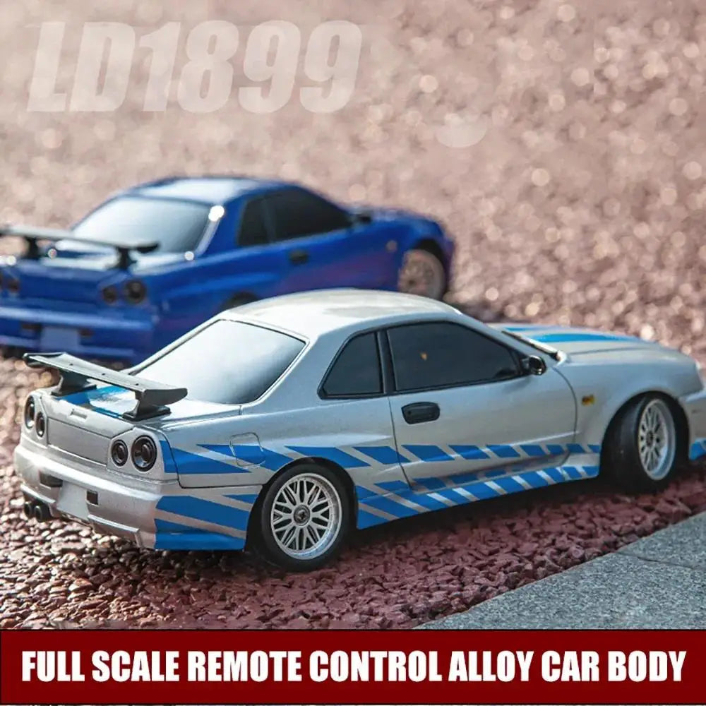 2.4GHz LD RC LD1899 1/18 RC Drifting Car With Gyroscope On-Road Alloy Body Shell Racing Cars Radio Control Children Toy Gift